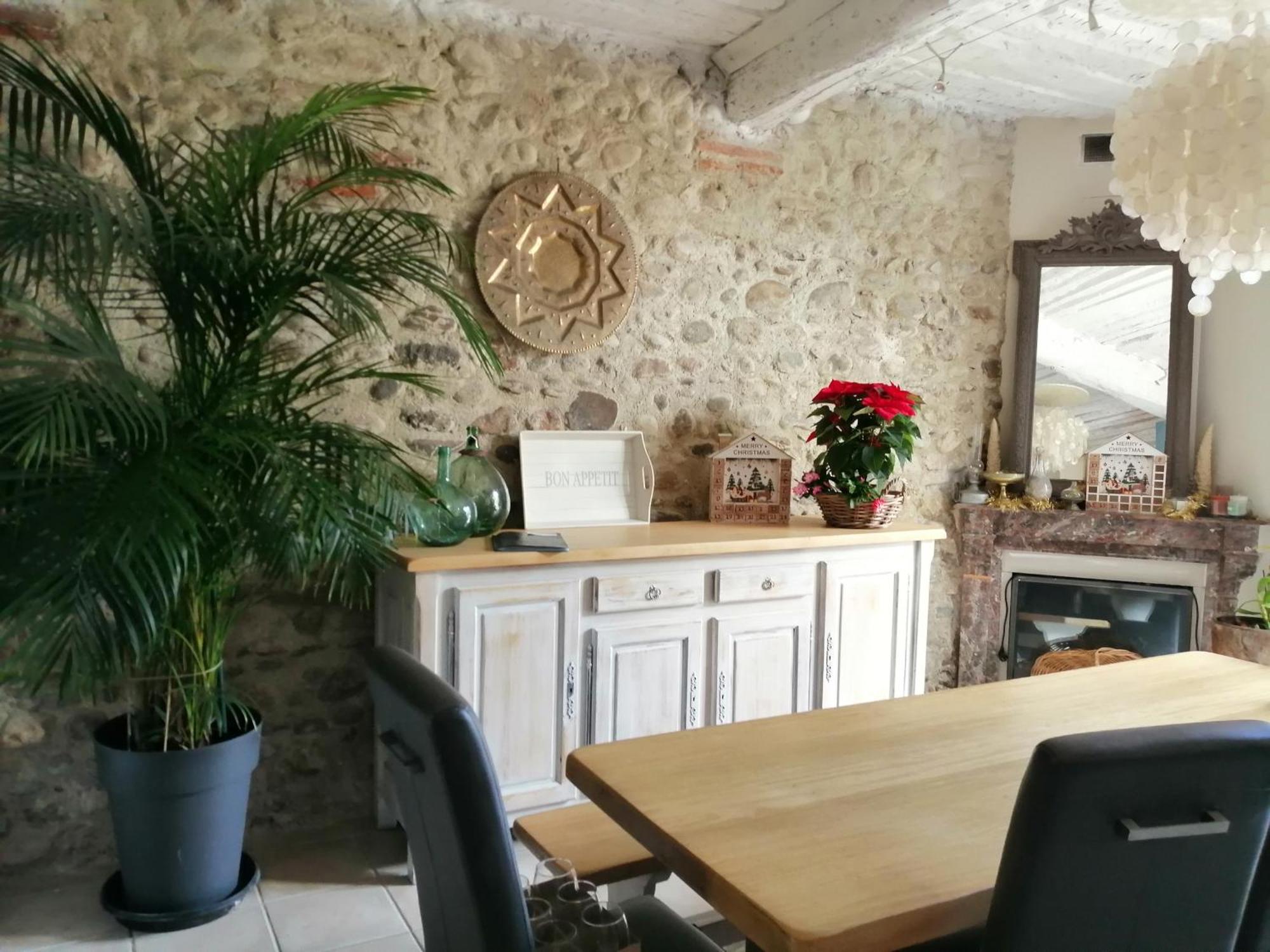 BELLE MAISON DE CARACTERE DE VILLAGE et STUDIO PISCINE Privée 9 PERS Millas Extérieur photo